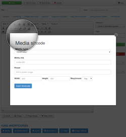 Media shortcodes